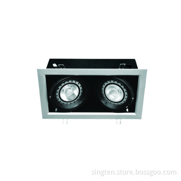 new product!!!Ar111 High Lumen 16W CITIZEN double head square cob led grille light